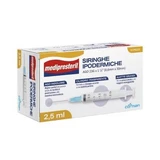 Jeringa hipodérmica medipresteril aguja 23 gauge 1 1/4 0.6x30mm 2.5 ml 10 piezas