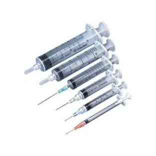 Sterile disposable 3-part standard syringe capacity 50 ml graduated scale 60 ml central luer lock attachment no needle 1 piece