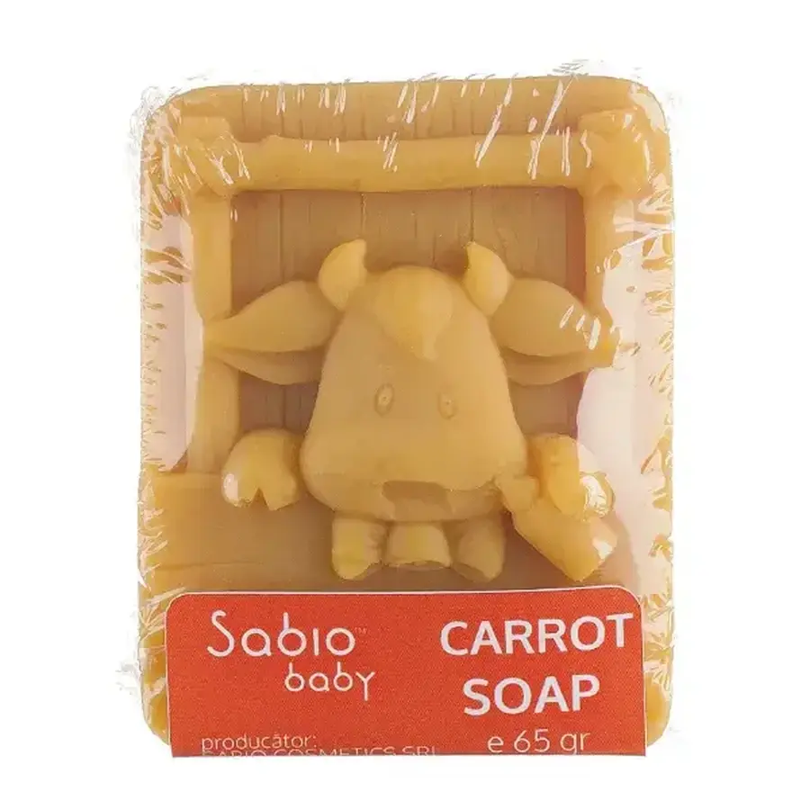 Comprar Jabón sólido natural con zanahorias para bebés, 65 g, Sabio Jabón sólido natural con zanahorias para bebés, 65 g, Sabio