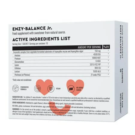 Verdauungsenzyme für Kinder Enzy-Balance Junior Good Routine, 10 Beutel x 2,5 g, Secom