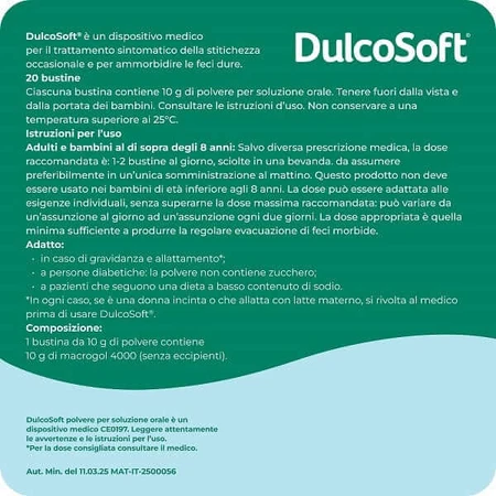 DulcoSoft, polvo para solución oral, 20 sobres
