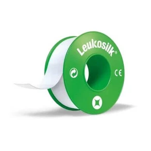 White hypoallergenic leukosilk roll plaster 2.5x500 cm