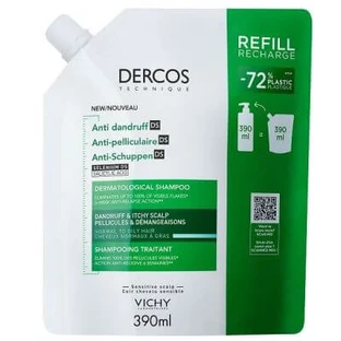 Dercos technique shampooing antipelliculaire ds grassi recharge 390 ml