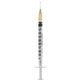 Jeringa insulina tubo extrafino 1ml 100 ui aguja extraible calibre 26 0.45x12 mm 1 pieza