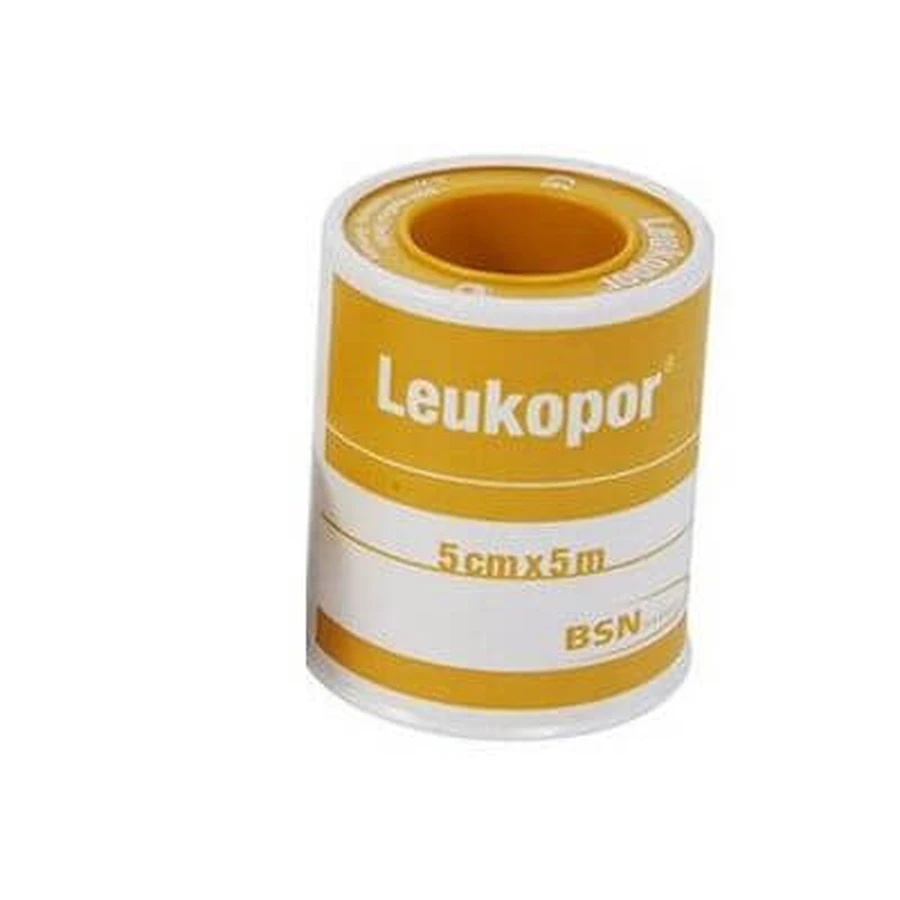 Hypoallergene hypoallergene Vliesstoff Leukopor Rolle Patch weiß 5x500 cm