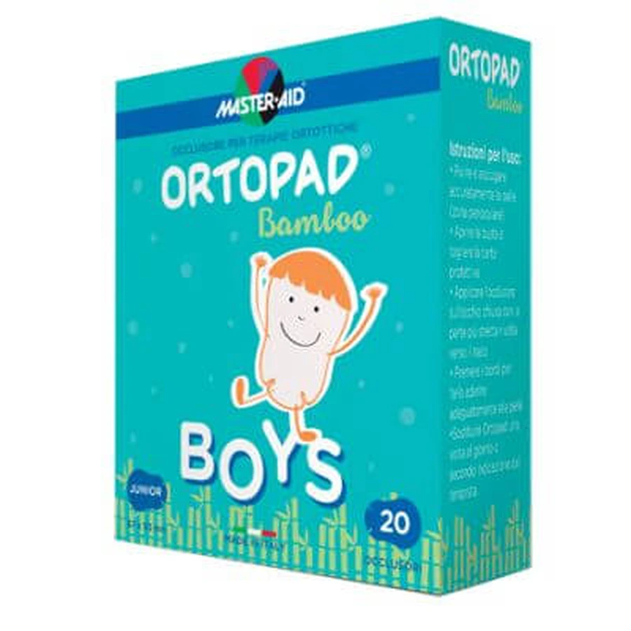 Parche ocular ortopédico niños 5x6,7 cm 20 piezas