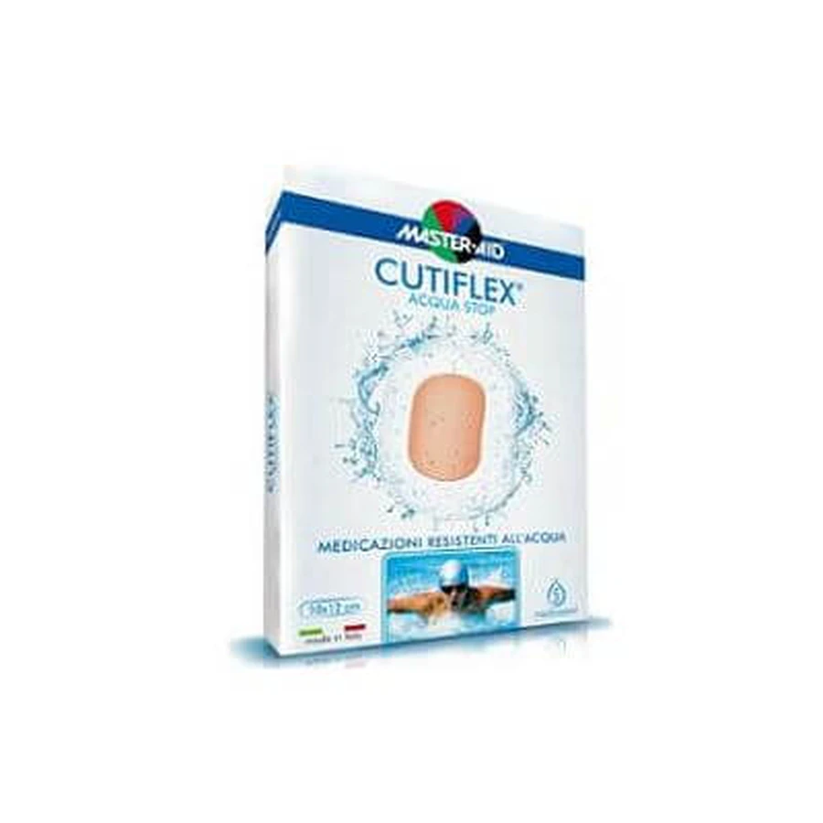 Self-adhesive transparent waterproof master-aid cutiflexmed dressing 10.5x20 cm 5 pieces