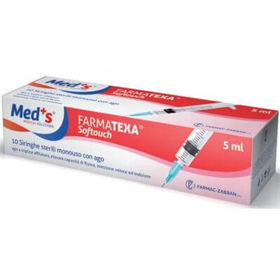 Meds syringe 5 ml 14 gauge 10 pieces