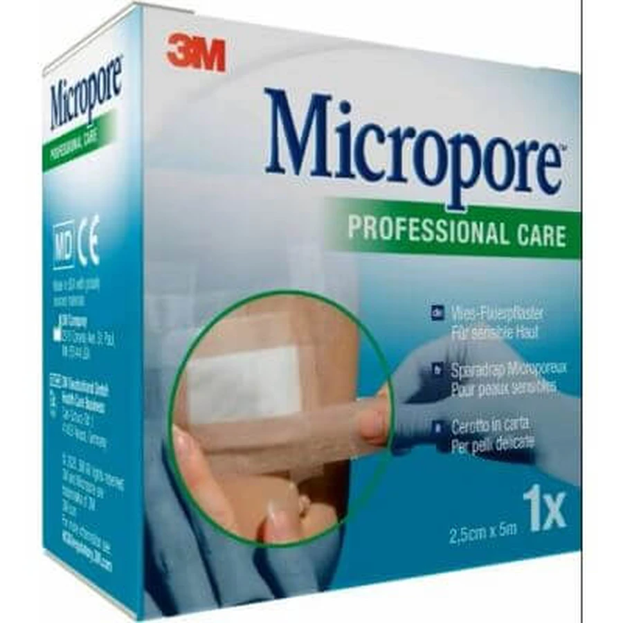 Micropore chirurgische Band Papier Patch tan m5x25mm
