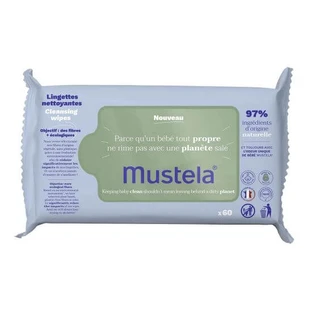 Wet napkins with avocado eco extract, 60 pieces, Mustela