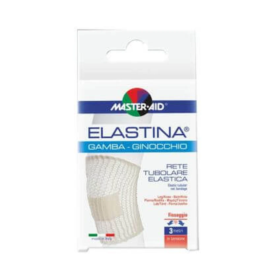 Red tubular elástica hipoalergénica master-aid elastina pierna/rodilla 3 m en galga de tensión 5 cm