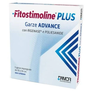 Phytostimolin plus advance imprägnierter Verbandmull 10x10 cm 5 Stück