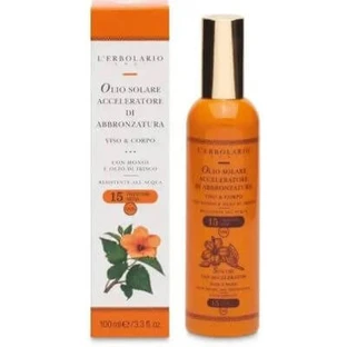 Aceite solar acelerador del bronceado cara y cuerpo spf15 100 ml