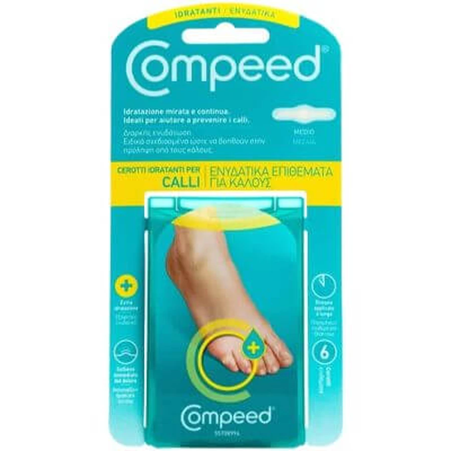 Compeed moisturizing callus patches 6 pieces