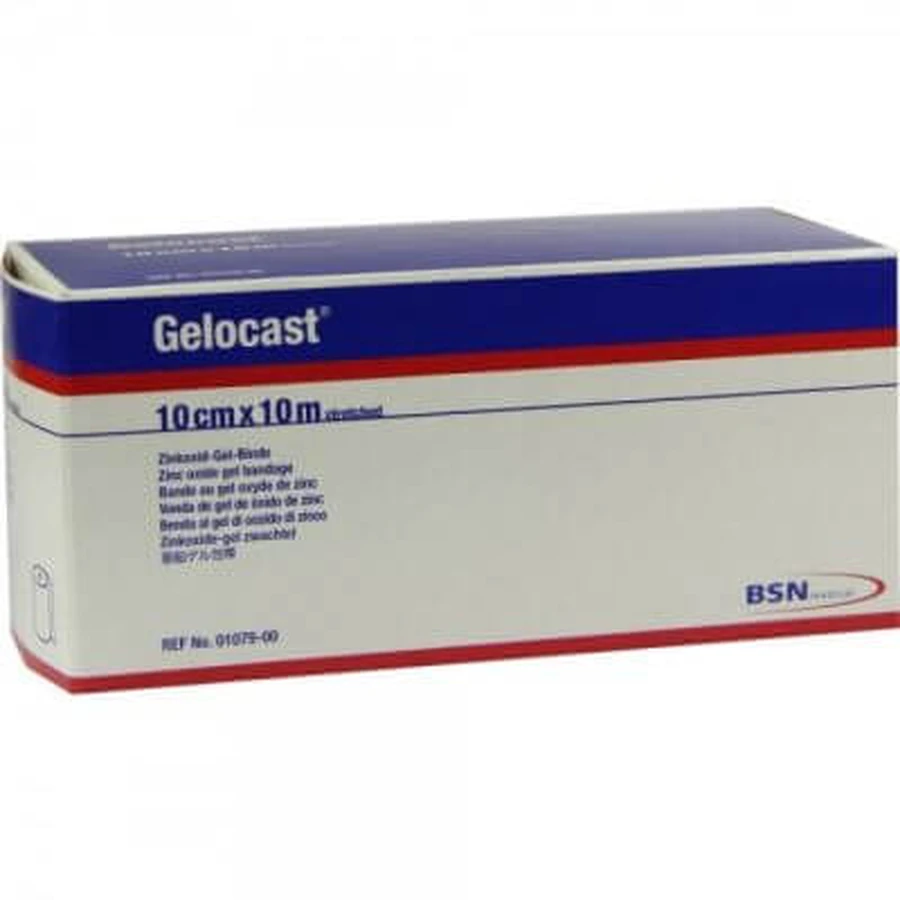 Unelastische Gelocast-Zinkoxid-Gel-Binde 1000 x 10 cm