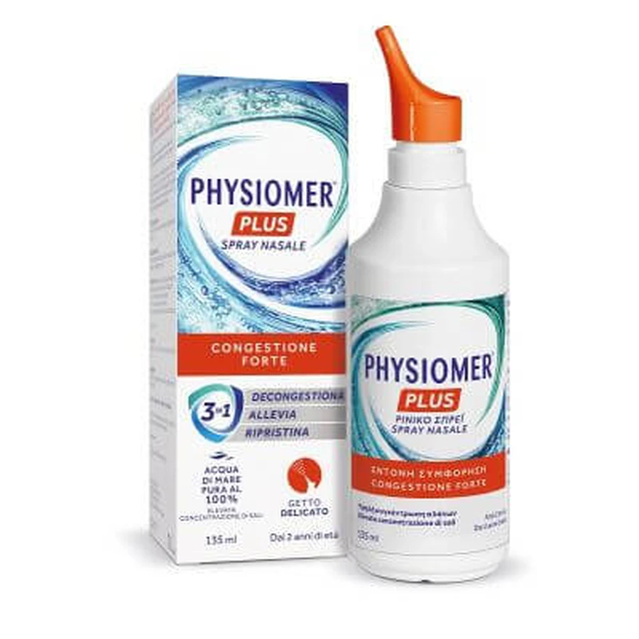 Aerosol nasal physiomer plus chorro suave 135 ml