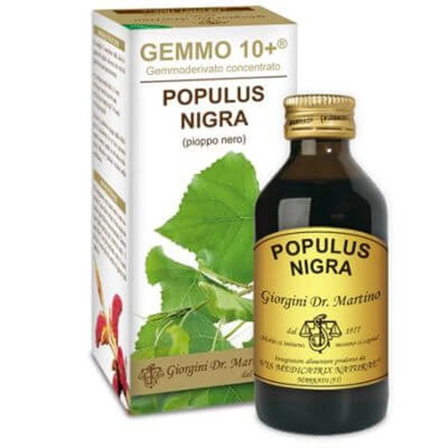 Gemmo 10+ zwarte populier 100 ml alcoholvrije vloeistof