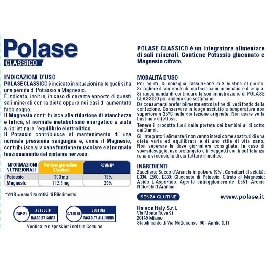 Polase orange 12 effervescent sachets