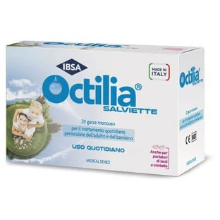 Octilia toallitas perioculares 20 gasas viscosas no estériles