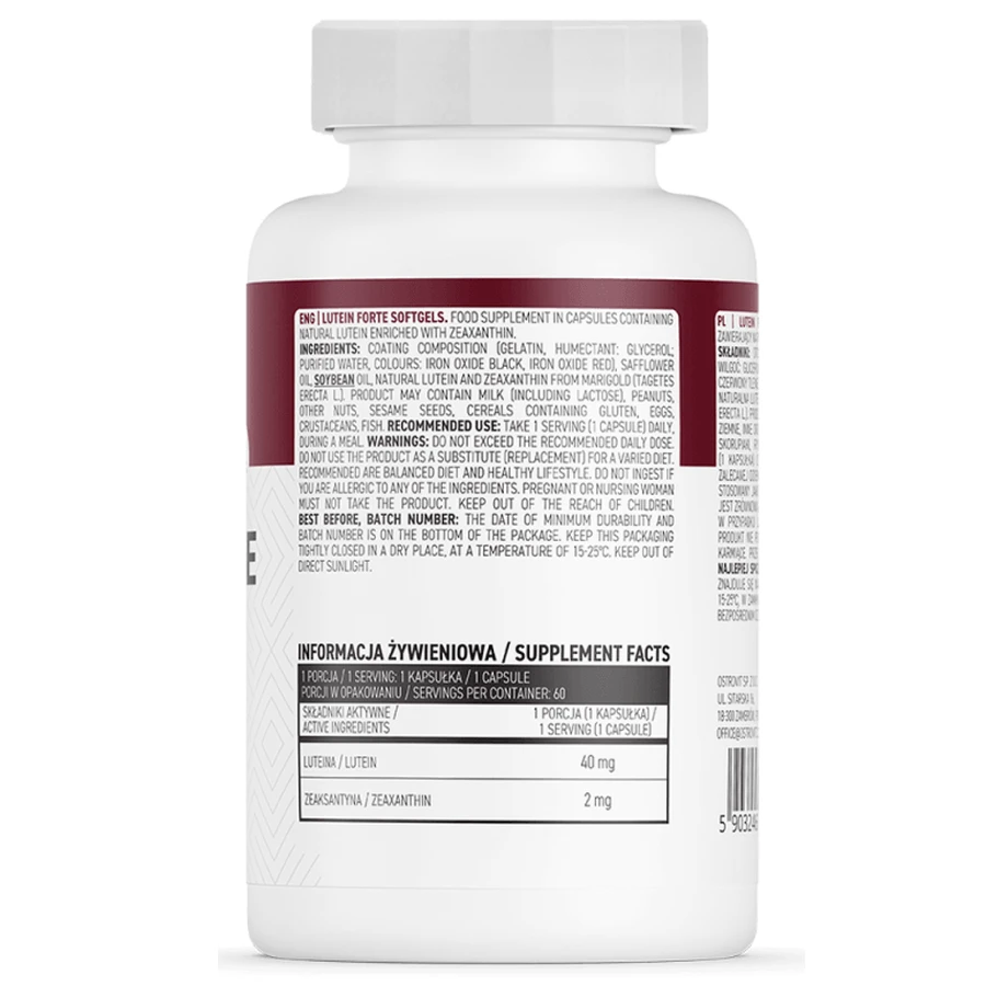 Luteïne Forte Softgels, 60 capsules, OstroVit