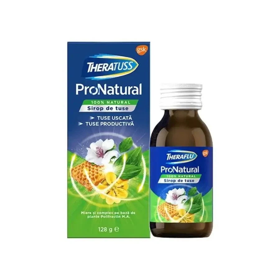 Theratuss ProNatural Sirop contre la toux, 128 g, Gsk