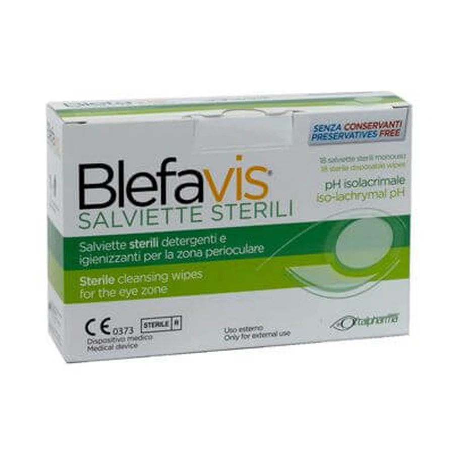 Blefavis toallitas estériles 18 unidades