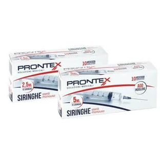 prontex jeringa 5 ml aguja ind 10 piezas