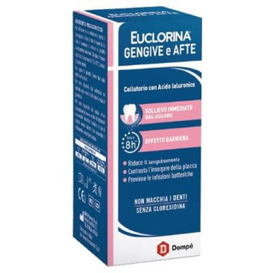Euclorin gums and mouth ulcers mouthwash 200 ml