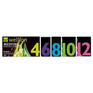 Aguja para pluma de insulina wellion medfine plus 6 31 gauge longitud 6 mm 100 unidades