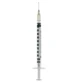 Extrafine insulin syringe 1ml 100 ui removable needle 27 gauge 0.40x12 mm 1 piece