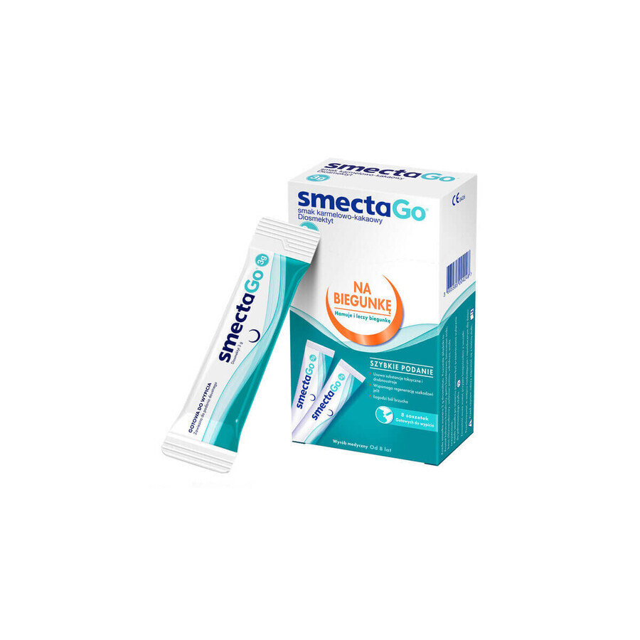 SmectaGo, 8 Sticks, Beaufour Ipsen Industrie