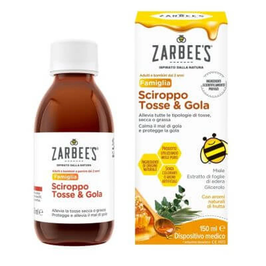 Zarbee's cough throat syrup 150 ml