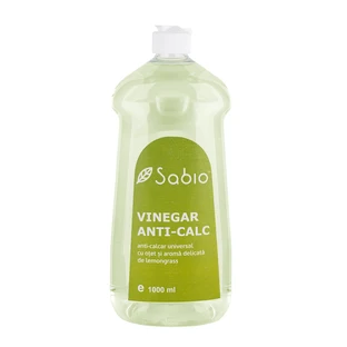 Solution universelle anti-calcaire au vinaigre et à l'arôme de citronnelle, 1000 ml, Sabio