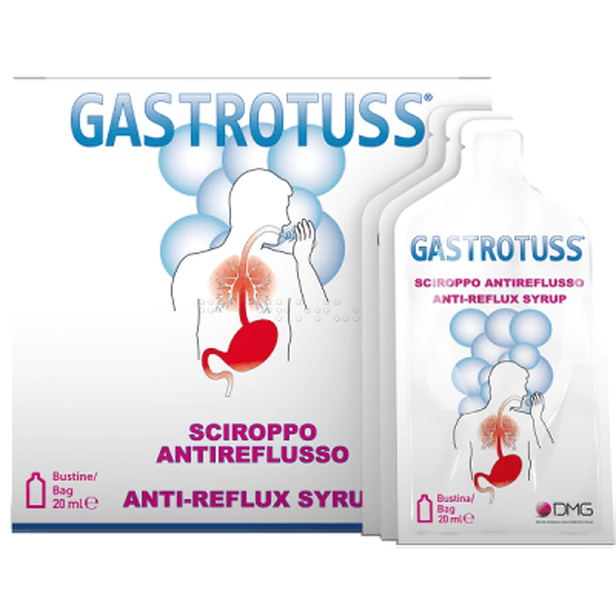 Anti-reflux syrup gastrotuss 25 single-dose sachets 20 ml