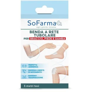 Sopharmapiu schlauchförmigen Mesh-Bandage für Arm Fuß und Bein 3 Meter angespannt