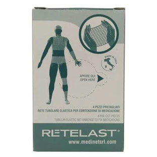 Pre-cut white elastic retelast tubular finger net 4 pieces