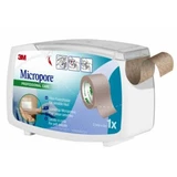 Paper patch micropore surgical tape tan m5x25mm dispenser