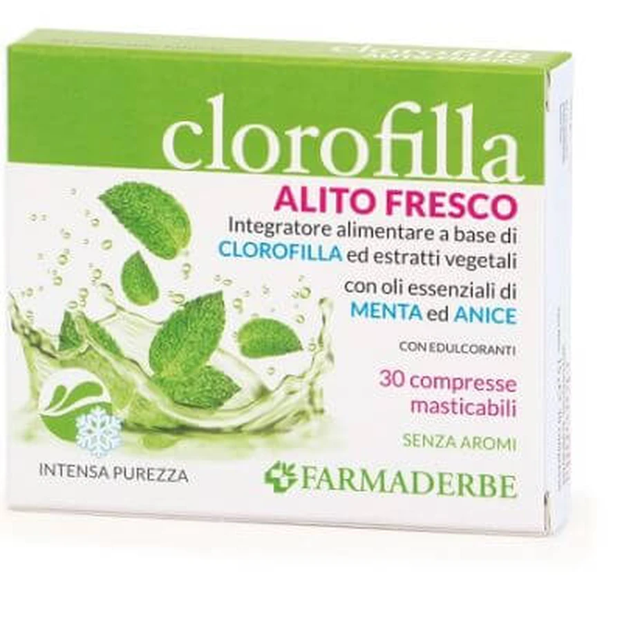 Chlorophyll breath purifying 30 chewable tablets