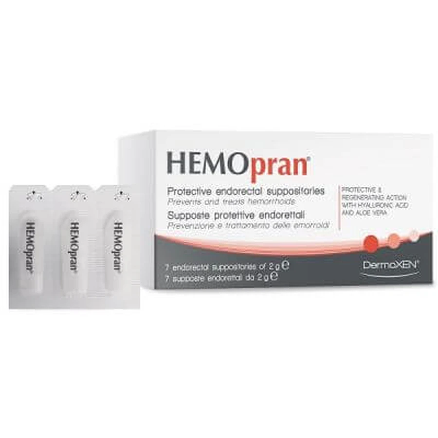 Hemopran endorectal 7 suppositoires 2 g
