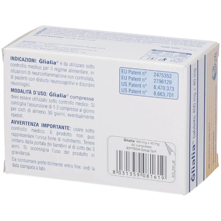 Glialia 400 mg + 40 mg 60 tablets