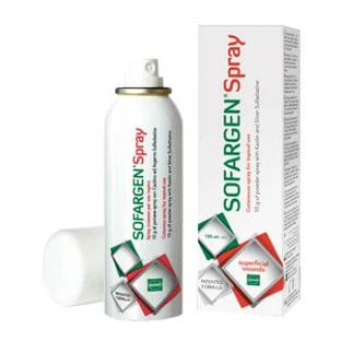 Pulverisierter Sprühverband mit Kaolin und Silbersulfadiazin 1% sofargen Spray 10 g Druckdose 125 ml