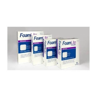 Dun absorberend polyurethaanschuim verband met microgeperforeerde siliconen kleeflaag convatec foam lite 8x8 10 stuks