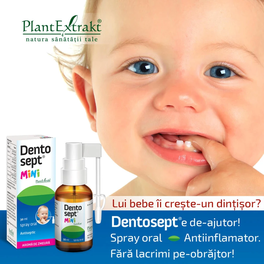 Dentosept Mini Spray Gingival, 30 ml, Plant Extrakt
