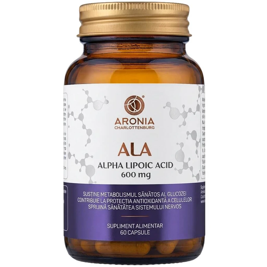 ALA (Alpha-Liponsäure) 600 mg - 60 Kapseln für stabile Energie, Zellschutz und metabolisches Gleichgewicht