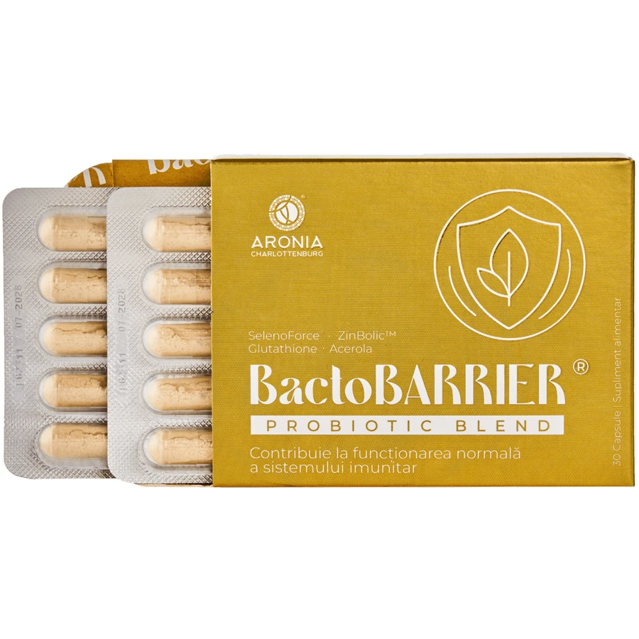BactoBARRIER® - premium formule voor immuniteit, spijsverteringsevenwicht en celbescherming met gepatenteerde probiotica, prebiotica, kruiden en voedingsstoffen