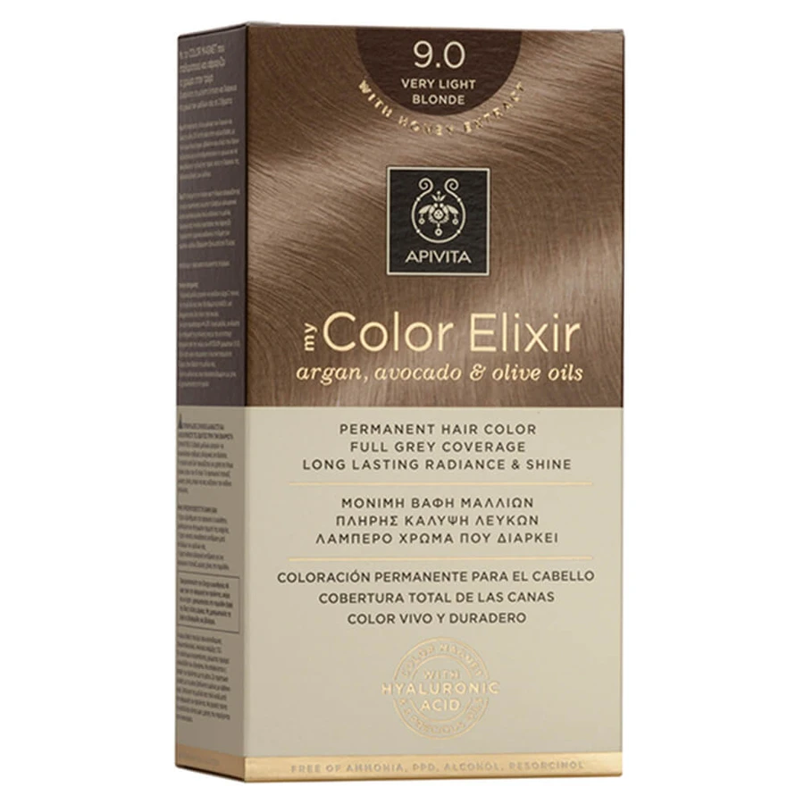 Apivita My Color Elixir Permanent Hair Color N9.0 Blond foarte deschis