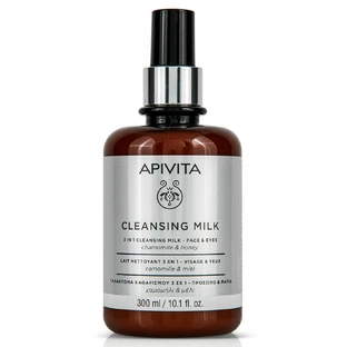 Apivita Reinigingsmelk 3 in 1 voor gezicht & ogen met kamille & melisse 300ml