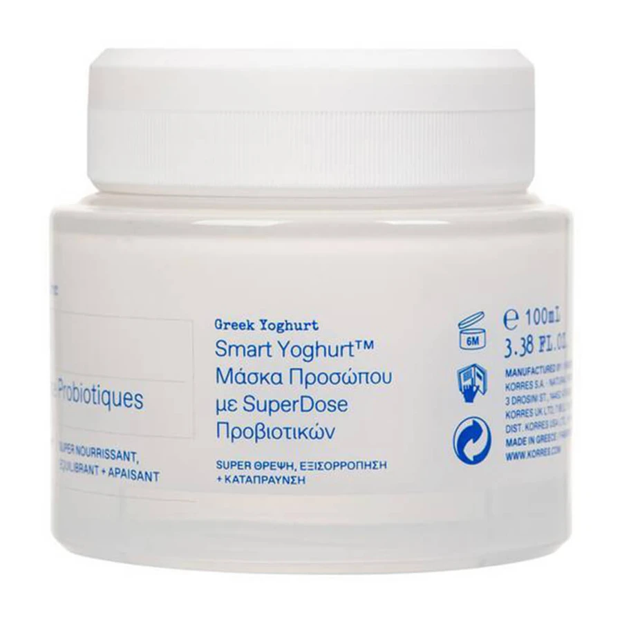 Korres Smart Yoghurt Gesichtsmaske mit Superdose Probiotics 100ml