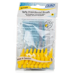 TePe Pinceles Intermedios Fino 0,7 mm Amarillo 8pcs