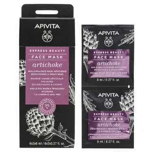 Apivita Express Beauty Gesichtsmaske für Glanz & glatte Textur mit Artischocke 2x8ml